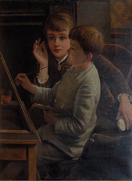 The young artist, unknow artist